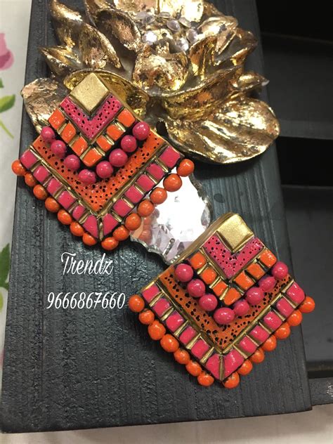 Pin by Seetha on Trendz Terracotta Jewellery | Terracotta earrings, Terracotta jewellery designs ...