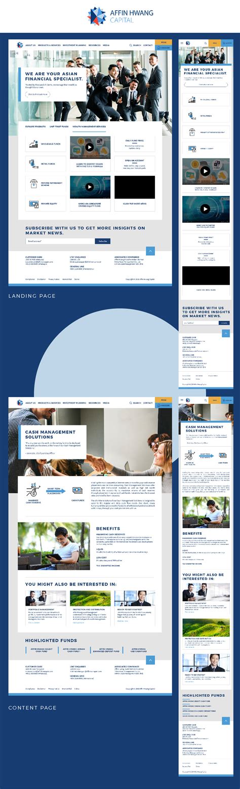 P3.4, persiaran perbandaran, section 14, 40000 shah alam, selangor. Affin Hwang Bank Website Revamp (Responsive) on Behance