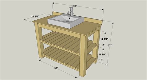 One of the top options to add the best bathroom vanities countertop with a single or double sink. Rustic Bathroom Vanity - buildsomething.com