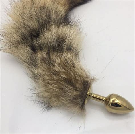 Real Bush Wolf Tail Anal Plug Cosplay Toy Sword With Tassels Genuine Love Sweety Toy Accessory