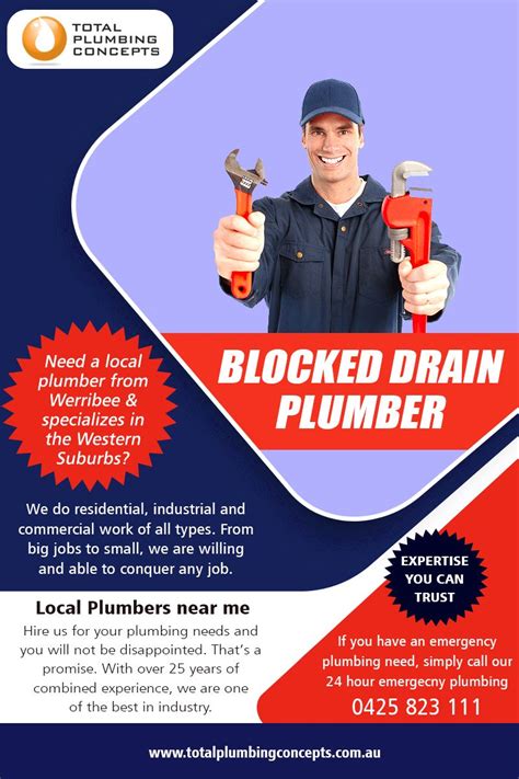 Plumbers near me with free estimates keeps the things simple and clean as the approx. Blocked Drain Plumber | Plumbers near me, Plumber, Local ...