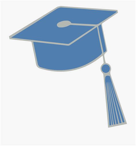 Blue Graduation Hat Png Blue Student Hat Transparent Cartoon Free