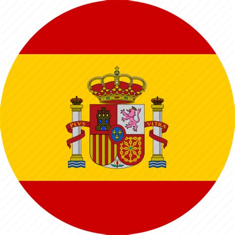 Circle Country Espana Flag National Spain Spanish Icon