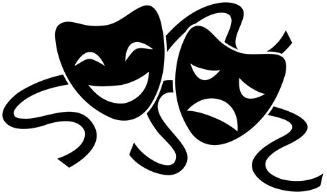 Theatre Drama Play Tragedy Mask Transparent Drama Cliparts Png Download Free