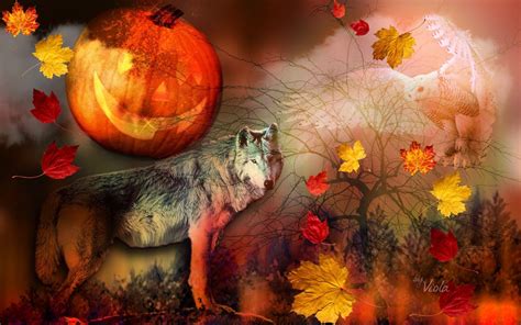 Halloween Wolf Wallpapers Wallpaper Cave
