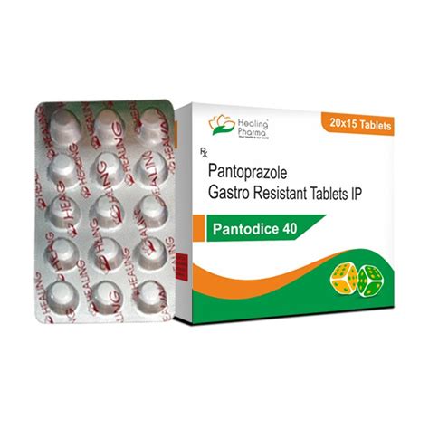 Pantoprazole 40 Mg 20x15 Tabs Prescription Rs 138strips Healing