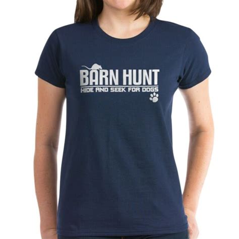 Cafepress Barn Hunt Hide And Seek T Shirt Womens Cotton T Shirt