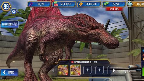 Spinosaurus Gen Jurassic World The Game Youtube