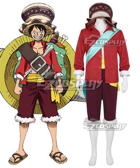 One Piece Film Red 2022 Monkey Luffy Cosplay Costume Outfits Halloween