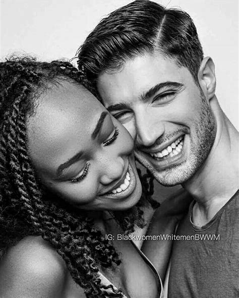Gorgeous Interracial Couple Black And White Engagement Photography Love Wmbw Bwwm