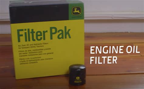 How To Change Your Engine Oil And Filter On John Deere Compact Utility