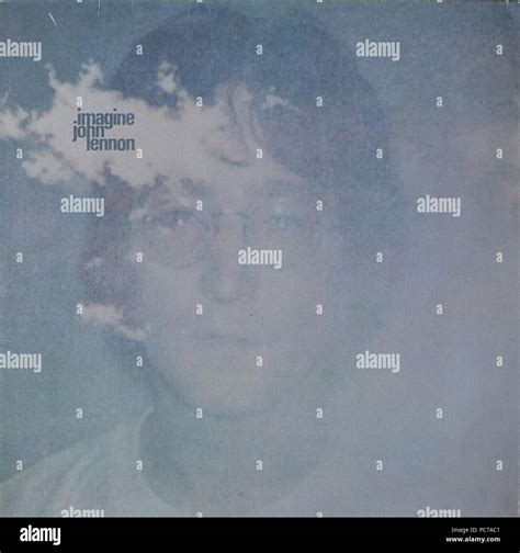 John Lennon Imagine Vintage Vinyl Album Cover Stock Photo Alamy