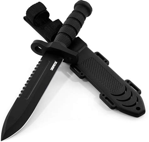 Tactical Survival Rambo Hunting Fixed Blade Knife Army