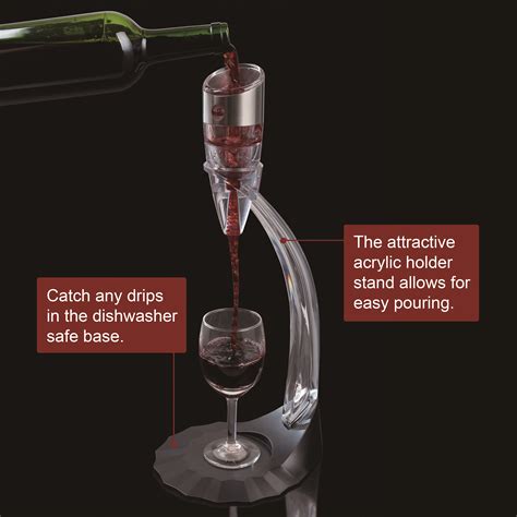 Secura Deluxe Wine Aerator Aerating Pourer Spout And Decanter With 6 Speeds Of Aeration The Secura