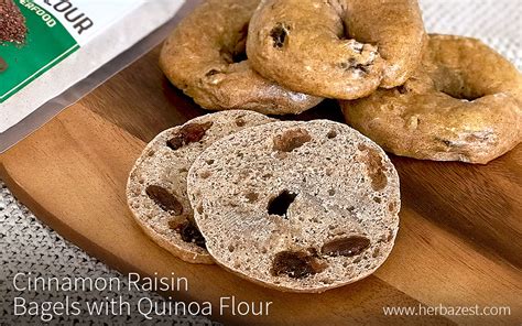 Cinnamon Raisin Bagels With Quinoa Flour Herbazest