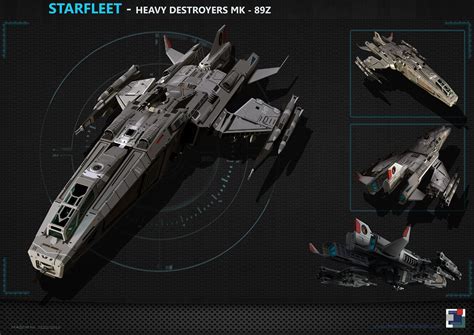 Spaceship Heavy Destroyer Mk89z By Masch Art On Deviantart