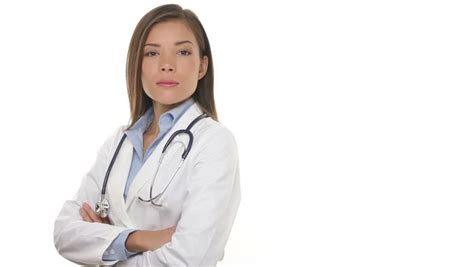 Young Medical Doctor Woman Walking In Smiling Proud