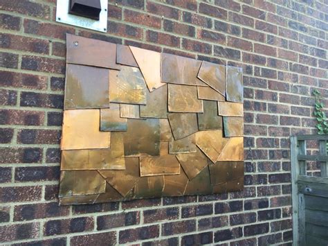 Copper Abstract Wall Art Garden Patio Ornament In Ipswich Suffolk