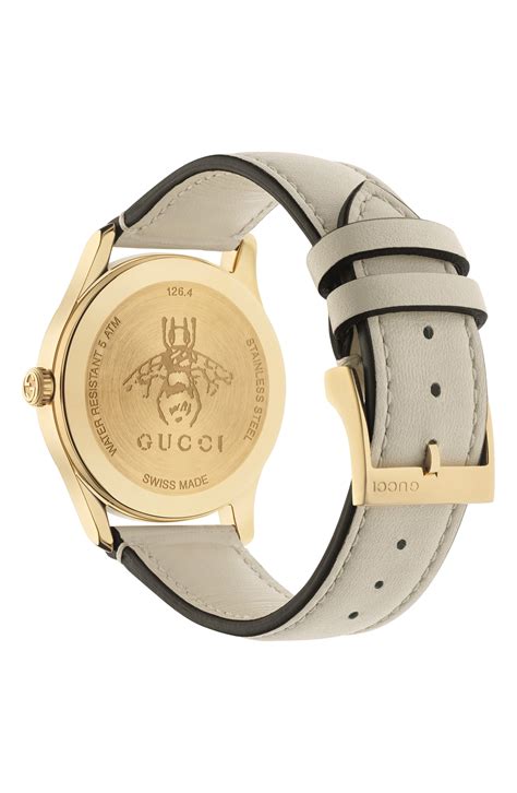Gucci G Timeless Bee Leather Strap Watch 38mm Nordstrom In 2021