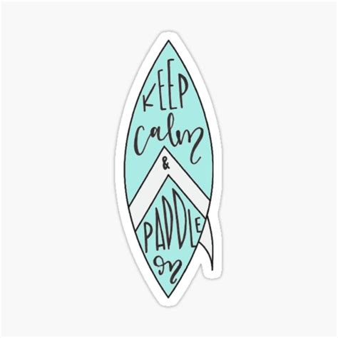 Paddle On Sticker For Sale By Wallabysway Redbubble