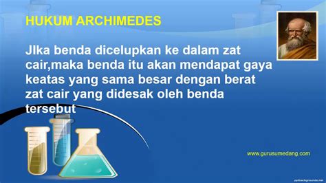 Hukum Archimedes Dan Penerapannya Youtube