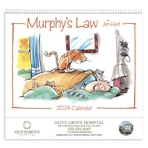 Promotional Murphys Law Humorous Calendar Garrett Specialties