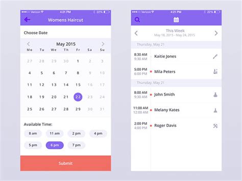 30 Gorgeous Examples Of Calendar Usage In Mobile Ui Design Smashfreakz