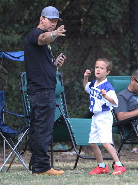 Mark Wahlberg Watches His Sons Play Football Celeb Donut
