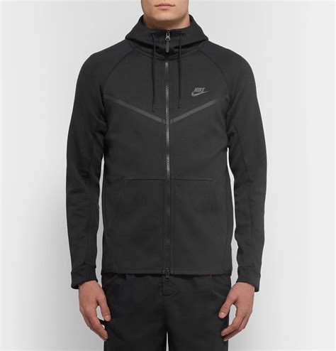 Nike Sportswear Windrunner Slim Fit Tech Fleece Zip Up Hoodie In Black