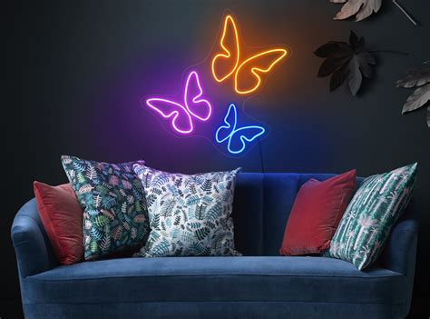 Butterfly Neon Sign Butterfly Neon Light Butterfly Led Sign Etsy