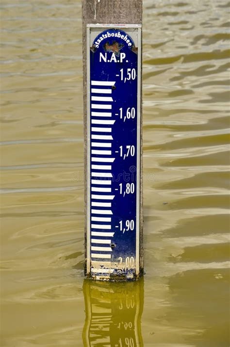 Water Level Measuring Device Stock Image Image Of Metre Post 188296779