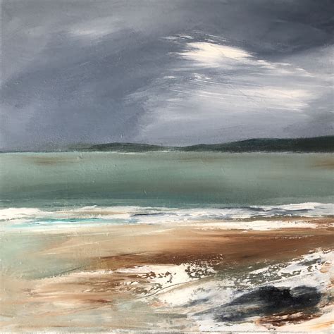 Original Seascape Paint Wind From The North Cornish Coastal Art