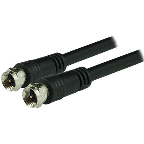 Ge Rg6 Coaxial Cable 50 Ft F Type Connectors Double Shielded Coax