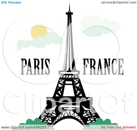 Embed this art into your website: Royalty-Free (RF) Clipart Illustration of The Eiffel Tower ...