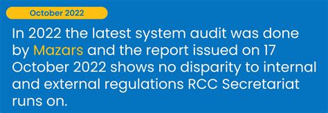 Regional Cooperation Council Audits And Reporting