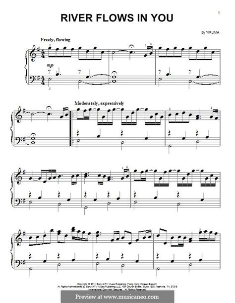 Print and download stand by me sheet music by ben e. River Flows in You von Yiruma - Noten auf MusicaNeo