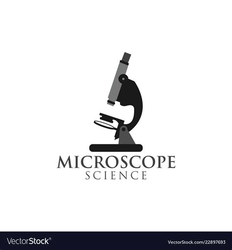Microscope Graphic Design Template Royalty Free Vector Image