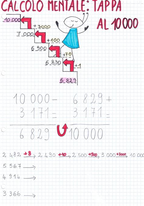 Numeri Oltre Il 1000 Calcolo Mentalematematica Classe Quarta