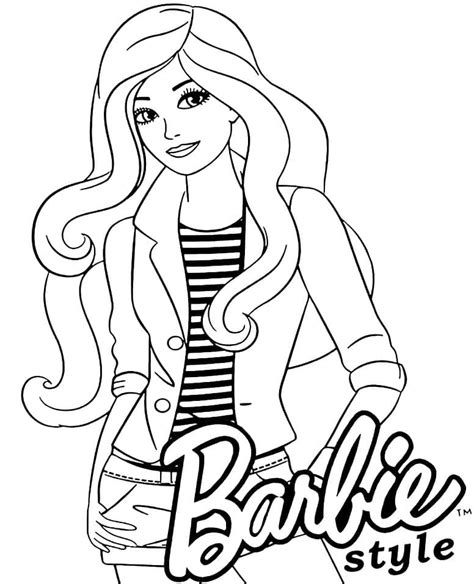 Fise de Colorat cu Barbie De Modă Descărcați imprimați sau colorați online gratuit