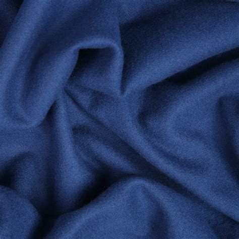 French Blue Wool And Cashmere Bloomsbury Square Dressmaking Fabric