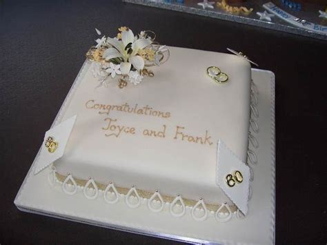 60th Anniversary Ideas for Company | 60th Anniversary Cake (square