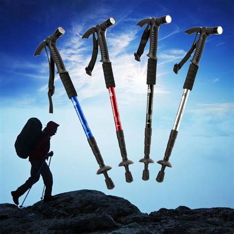 4 Section Extendable Folding Outdoor T Handlebar Hiking