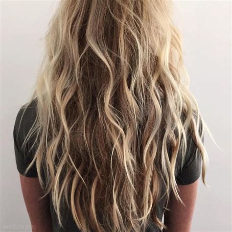 Beachy Waves Long Hair Blonde With Images Beach