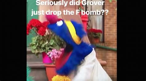 Hold Up Did Grover Drop The F Bomb On Sesame Street Chicks On The Right