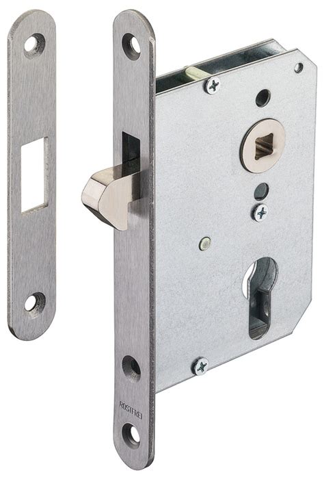 Mortise Lock For Sliding Doors With Hook Latch Profile Cylinder