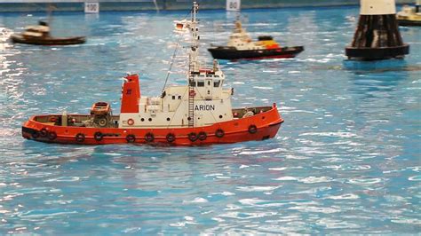 Rc Tug Boat Model Show Intermodellbau Dortmund Youtube