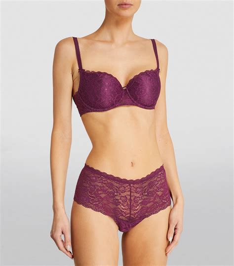 Womens Aubade Purple Moulded Half Cup Bra Harrods Countrycode
