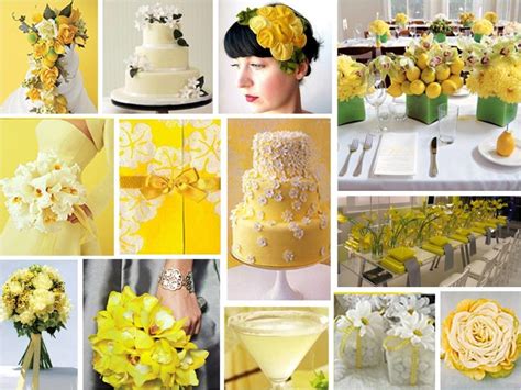 Yellow Color Wedding Theme Yellow Grey Weddings Yellow Wedding Theme