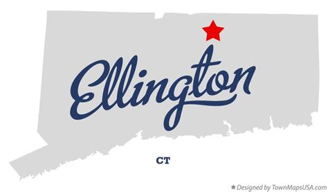 Map Of Ellington Ct Connecticut