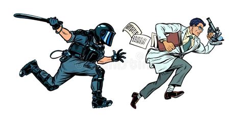 Cartoon Police Riot Stock Illustrations 546 Cartoon Police Riot Stock